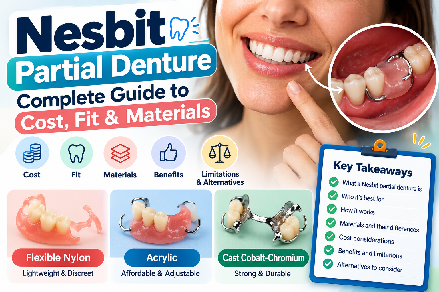 Nesbit Partial Denture: Complete Guide to Cost, Fit & Materials